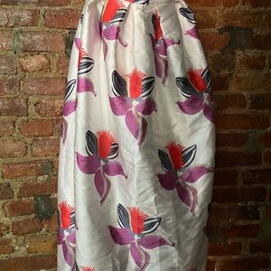 Long satin hesperus maxi skirt